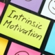 intrinsic motivation on sticky notes