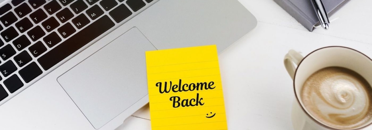 former employee welcome back note