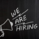 we are hiring with megaphone