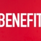 benefits sign